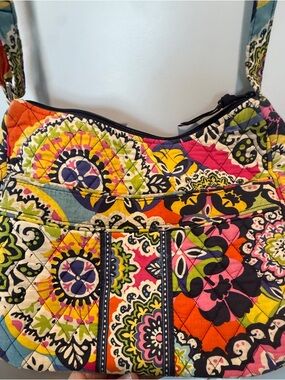 Vera Bradley Quilted Multi-Color Floral Crossbody Bag